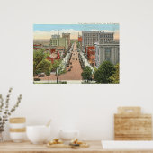 Fayetteville St., Raleigh, NC  Poster (Keuken)