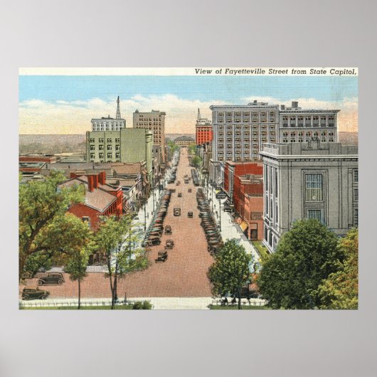 Fayetteville St., Raleigh, NC  Poster (Voorkant)