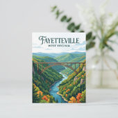 Fayetteville West Virginia Briefkaart (Staand voorkant)