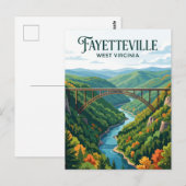 Fayetteville West Virginia Briefkaart (Voorkant / Achterkant)