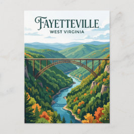 Fayetteville West Virginia Briefkaart