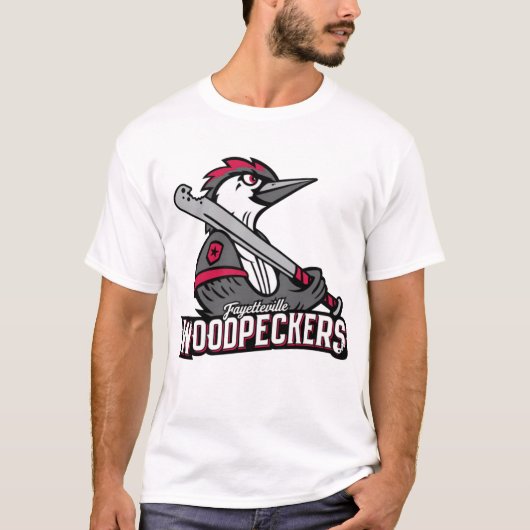  Fayetteville-Woodpeckers Logo T-Shirt (Voorkant)