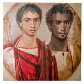 Fayum liefhebbers... Romeinse periode Egypte Tegeltje (Voorkant)