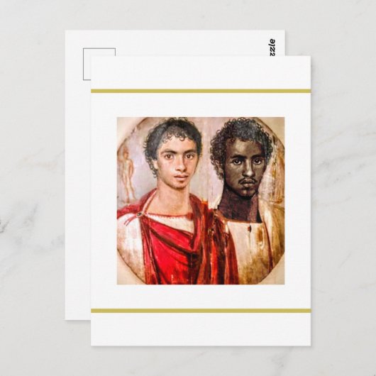 Fayum Lovers Romeinse periode Egypte versie 2 Briefkaart (Voorkant / Achterkant)