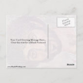 Fayum mummy portret van Roman-Egyptische Master Briefkaart (Achterkant)