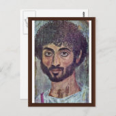 Fayum mummy portret van Römisch-Ägyptischer Briefkaart (Voorkant / Achterkant)