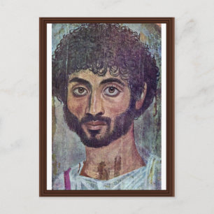Fayum mummy portret van Römisch-Ägyptischer Briefkaart