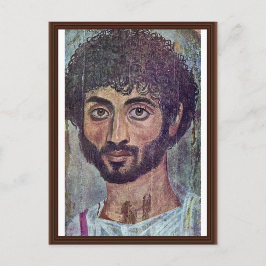Fayum mummy portret van Römisch-Ägyptischer Briefkaart (Voorkant)