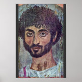 Fayum mummy portret van Römisch-Ägyptischer Poster (Voorkant)