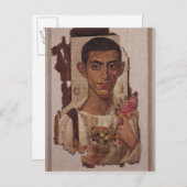 Fayum portret van Ammonius uit Antinoe Briefkaart (Voorkant / Achterkant)