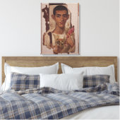 Fayum portret van Ammonius uit Antinoe Canvas Afdruk (Insitu (Slaapkamer))