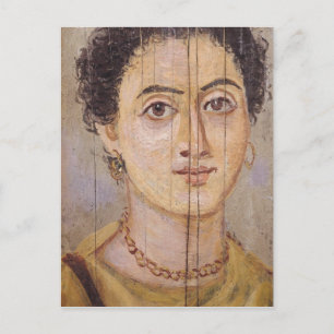 Fayum portret van een vrouw briefkaart