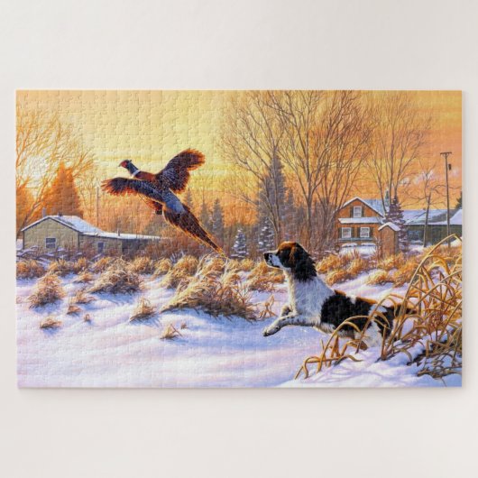 Fazant Aangemoedigd Om Te Vliegen Legpuzzel (Horizontaal)