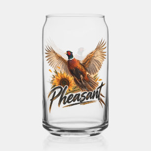 Fazant blikvorm glas
