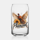 Fazant blikvorm glas (Achterkant)