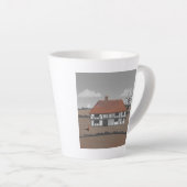 Fazant boerderij latte mok (Rechterhoek)