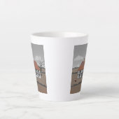 Fazant boerderij latte mok (Voorkant)