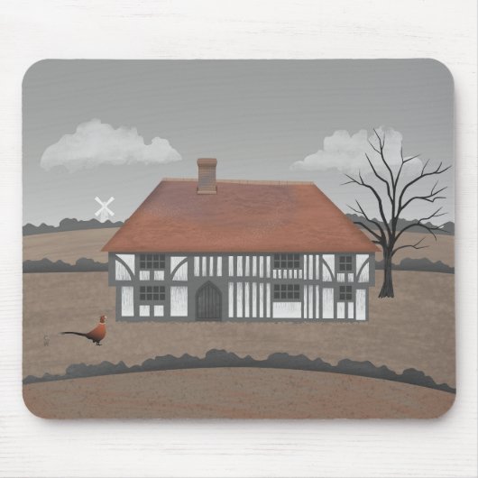 Fazant boerderij muismat (Voorkant)