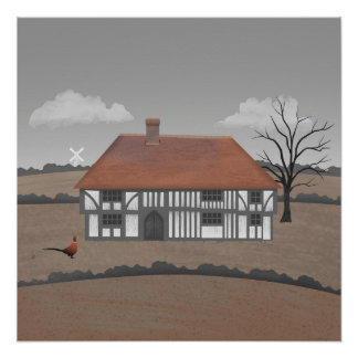 Fazant boerderij perfect poster