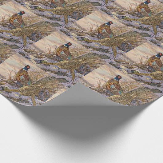 fazant cadeaupapier (Hoek)