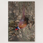 Fazant die door het bos beweegt legpuzzel (Verticaal)