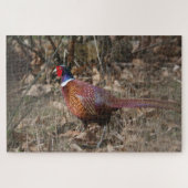fazant die door het bos gaat legpuzzel (Horizontaal)