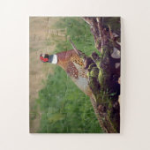 Fazant door Wildlife Fallen Tree Oversized Legpuzzel (Verticaal)
