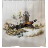 fazant douchegordijn (Voorkant)