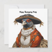 Fazant draagt pelgrimskleding kaart (Voorkant)