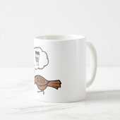 Fazant droomt van koffie koffiemok (Voorkant rechts)