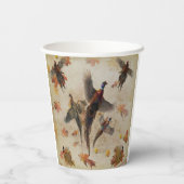 Fazant, fazanten voor altijd papieren bekers (Achterkant)