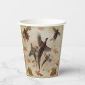 Fazant, fazanten voor altijd papieren bekers (Voorkant)