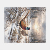 Fazant fleece deken (Voorkant (Horizontaal))