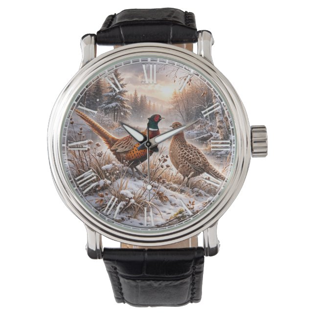Fazant  horloge (Voorkant)