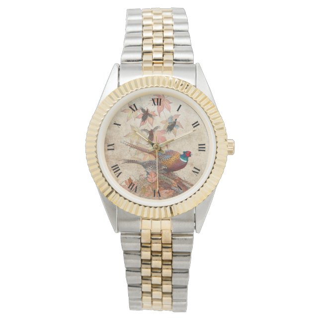fazant horloge (Voorkant)