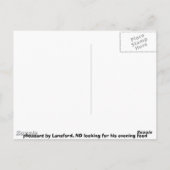 fazant in de avond briefkaart (Achterkant)