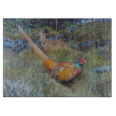 fazant in de bosbouw snijplank (Voorkant)