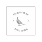 fazant is mijn gedistilleerde diertje rubberstempel (Afrduk)