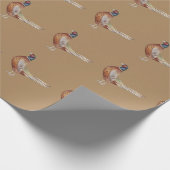 fazant jagen op papa - verjaardag vaders dag cadeaupapier (Hoek)