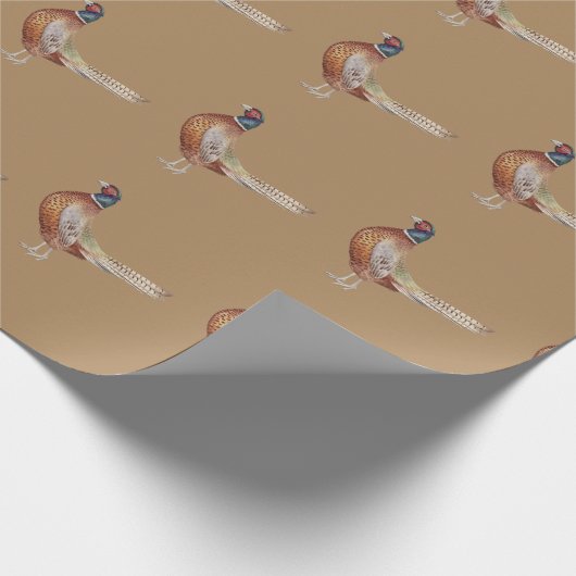 fazant jagen op papa - verjaardag vaders dag cadeaupapier (Hoek)