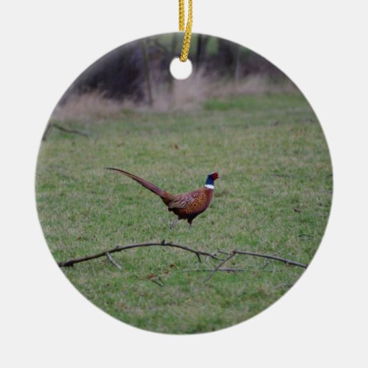 Fazant Keramisch Ornament (Voorkant)