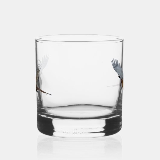Fazant, Kunst Whisky Glas (Rechts)