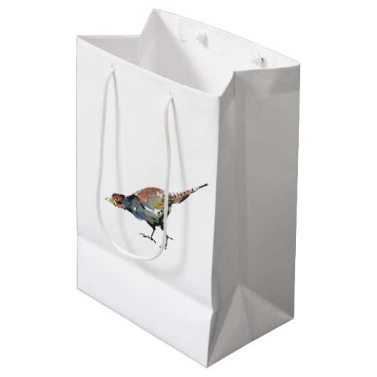 fazant medium cadeauzakje (Voorkant Gekanteld)
