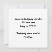 fazant met pelgrimskleding kaart (Achterkant)