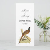  fazant op de kleur van de vogeltrek van het Spel  Kaart (Staand voorkant)