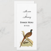  fazant op de kleur van de vogeltrek van het Spel  Kaart (Voorkant / Achterkant)