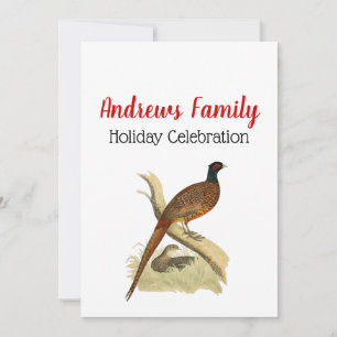 fazant op de kleur van de vogeltrek van het Spel  Kaart