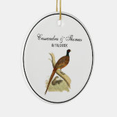  fazant op de kleur van de vogeltrek van het Spel  Keramisch Ornament (Rechts)