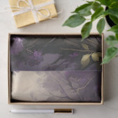 Fazant Paarse Bloem Illustratie Tissuepapier (Geschenk)