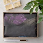 Fazant Paarse Bloem Illustratie Tissuepapier (Geschenk)